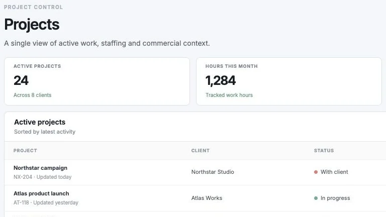 Infinitely Big screenshot (Portfolio view · sample data)